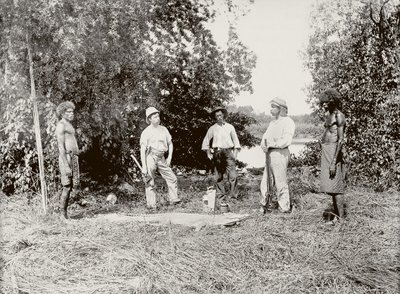 Dr. Stirling, Alligatorjagd am Daly River von Paul Foelsche